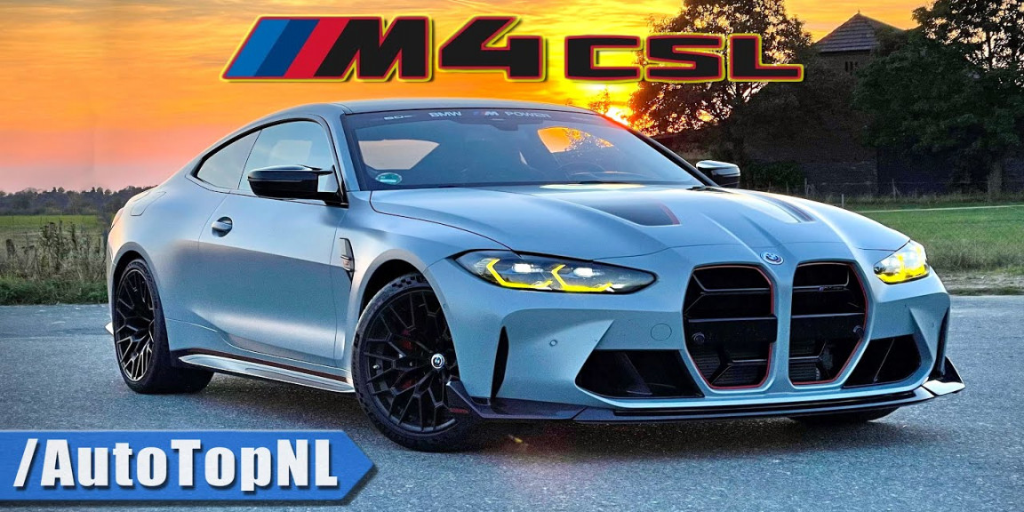BMW M CSL *KMH / MPH * REVIEW on AUTOBAHN by AutoTopNL